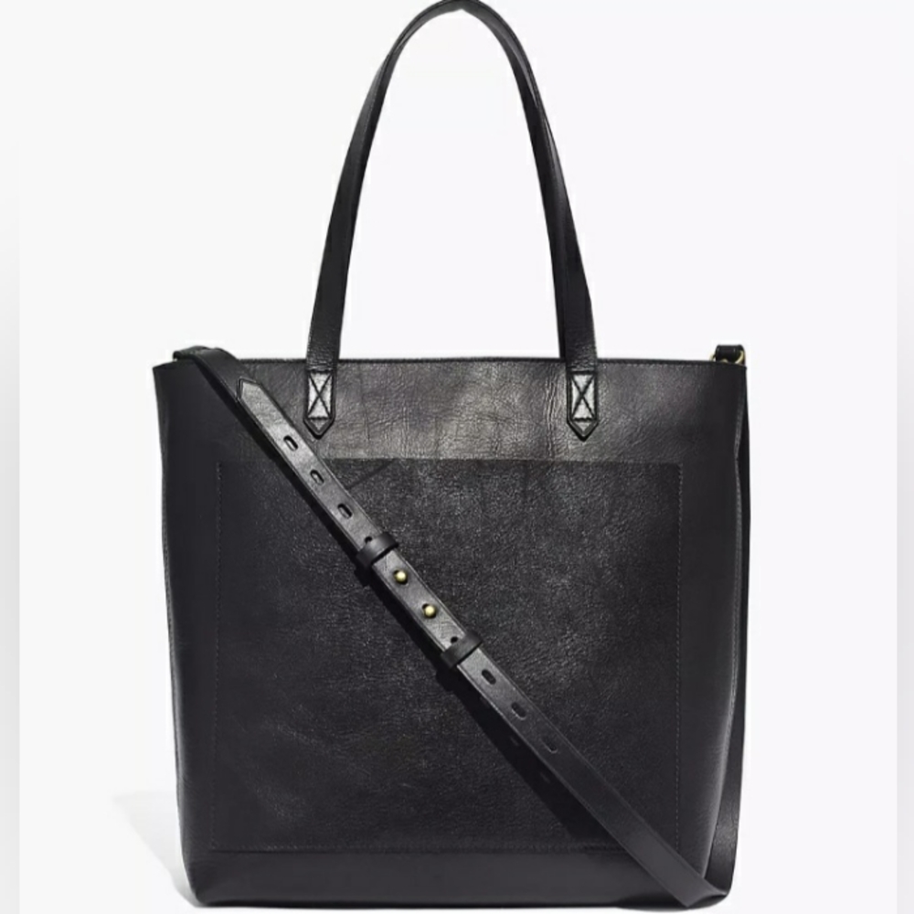 madewell zip-top medium transport tote